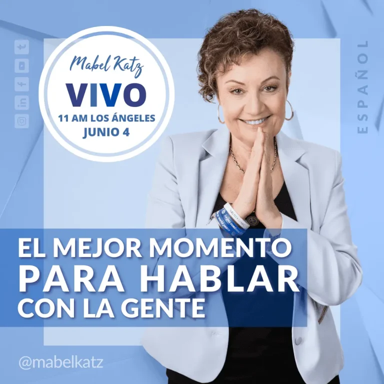 el mejor momento para hablar con la gente